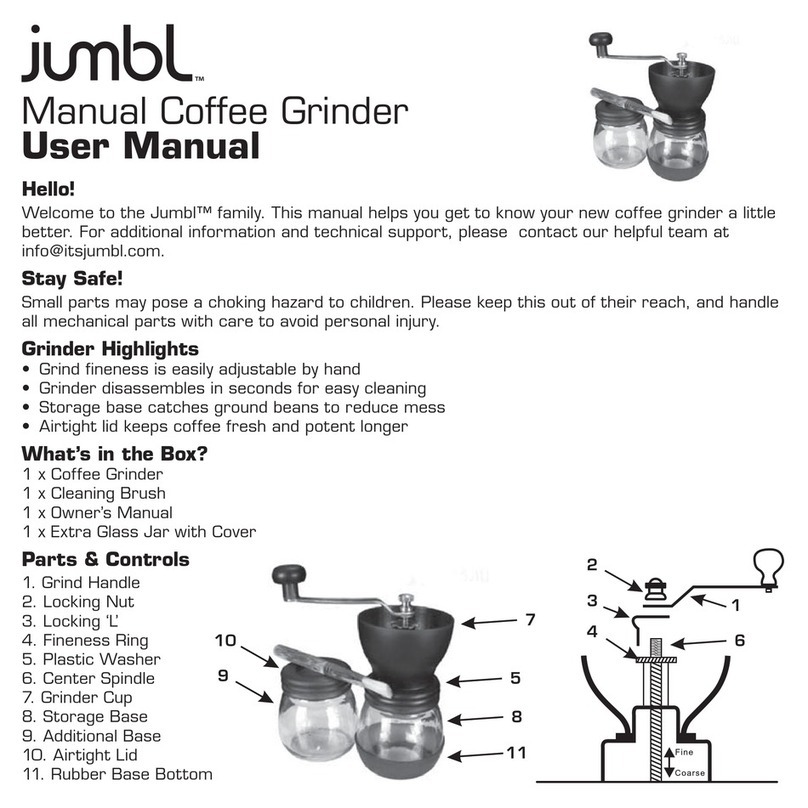 Jumbl Coffee Grinder user manual