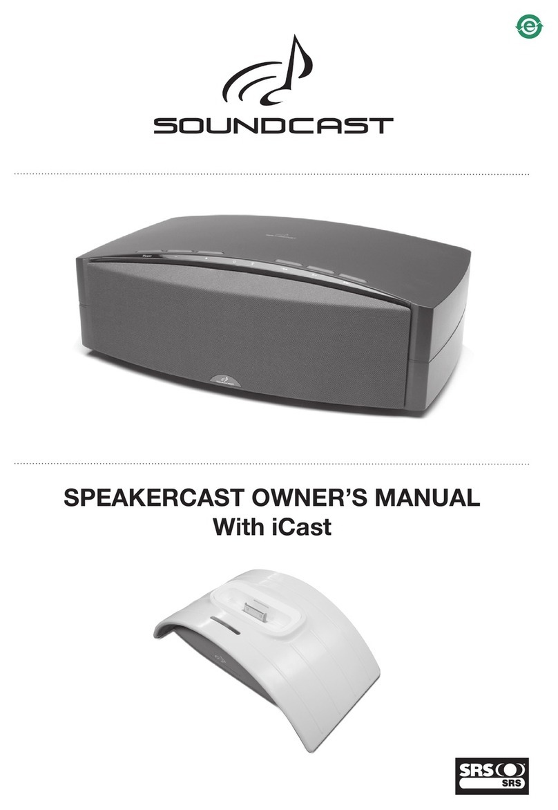 Soundcast SpeakerCast owner's manual
