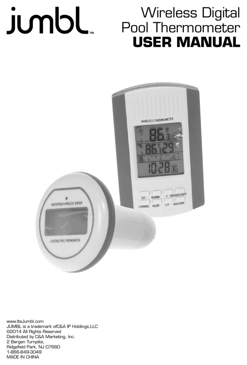Jumbl Wireless Digital Pool Thermometer user manual