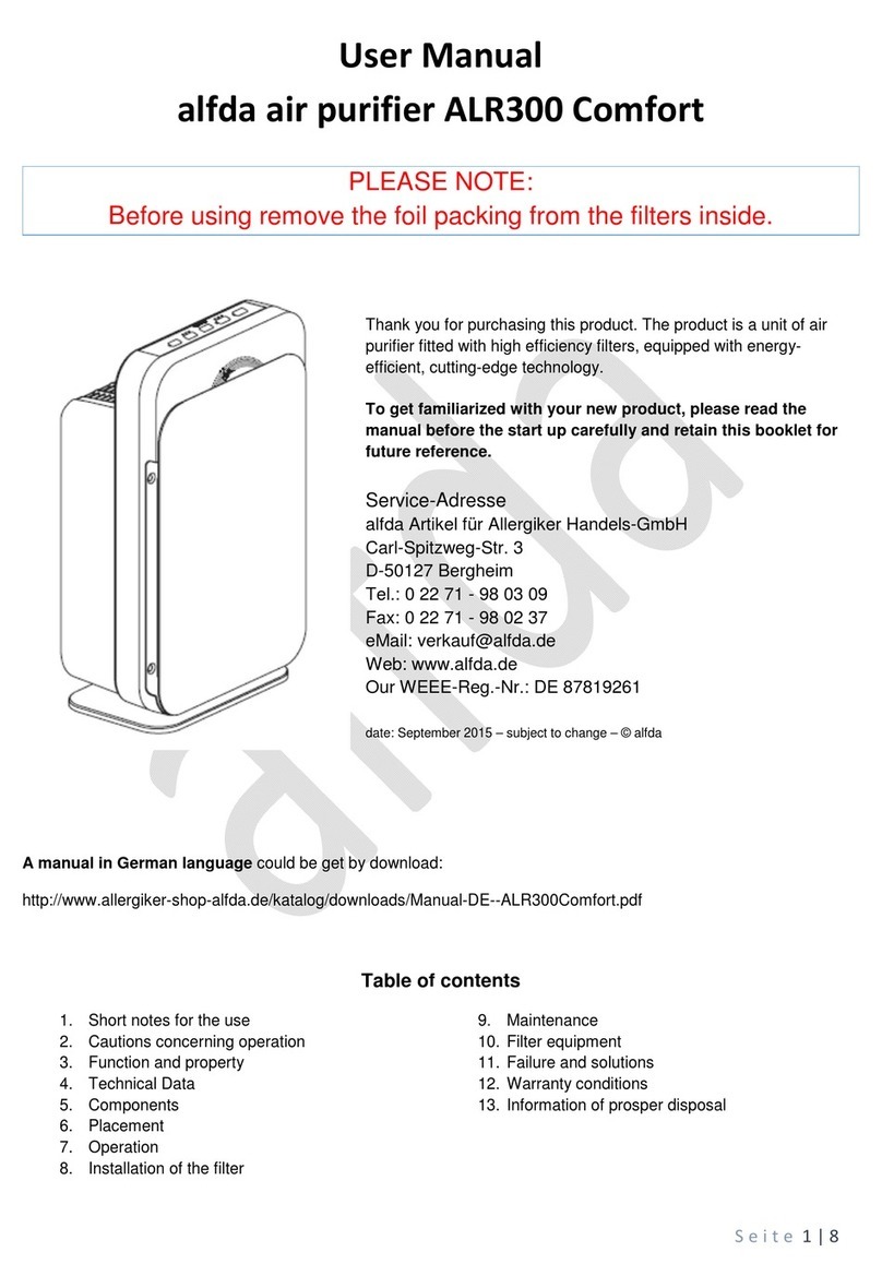 Alfda ALR300 Comfort User manual
