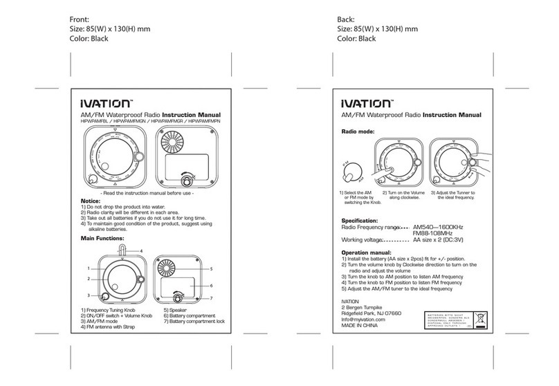 Ivation HIPWPAMFBL instruction manual