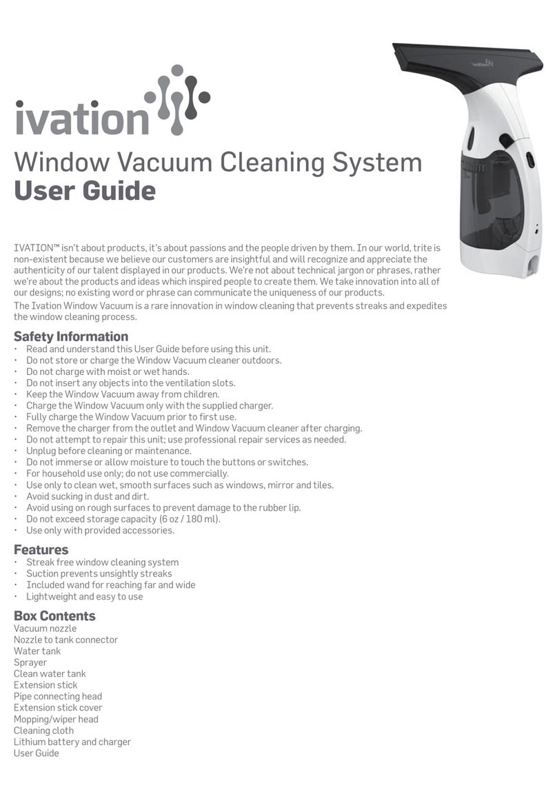 Ivation Window Vacuum Cleaning System user guide