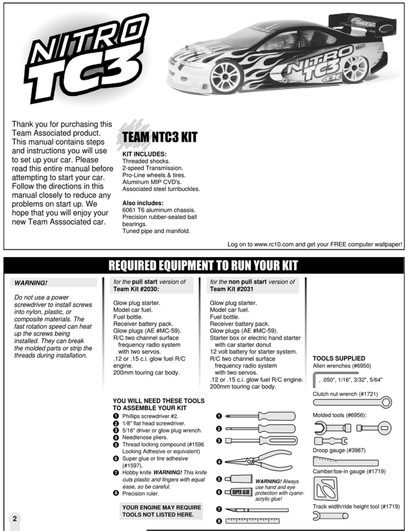 AE Nitro TC3 RTR User manual AE Nitro TC3 RTR User manual