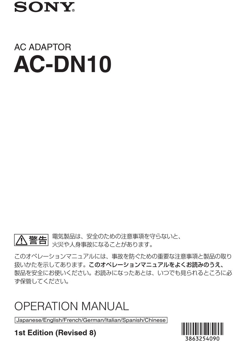 Sony AC-DN10 Operation manual