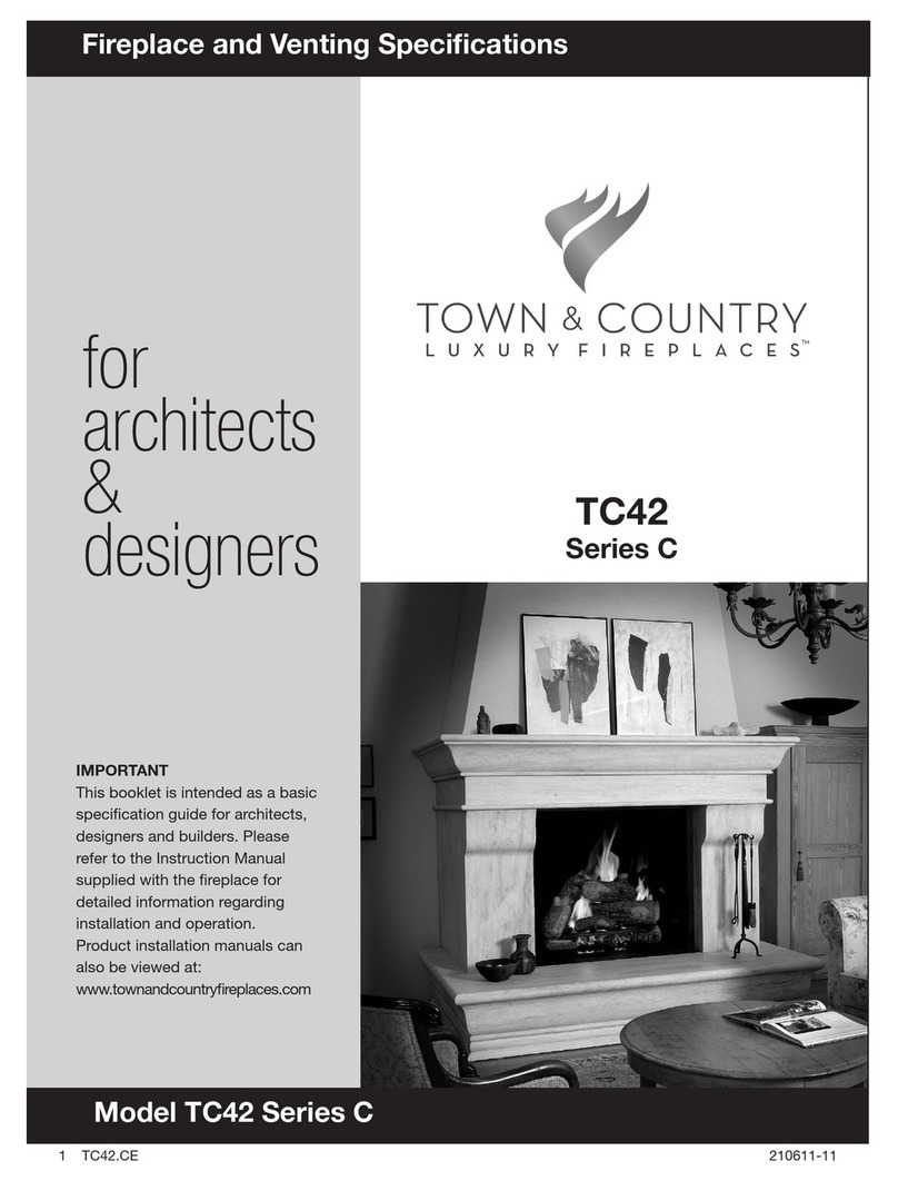 Town & Country Fireplaces TC42 user manual Town & Country Fireplaces TC42 user manual