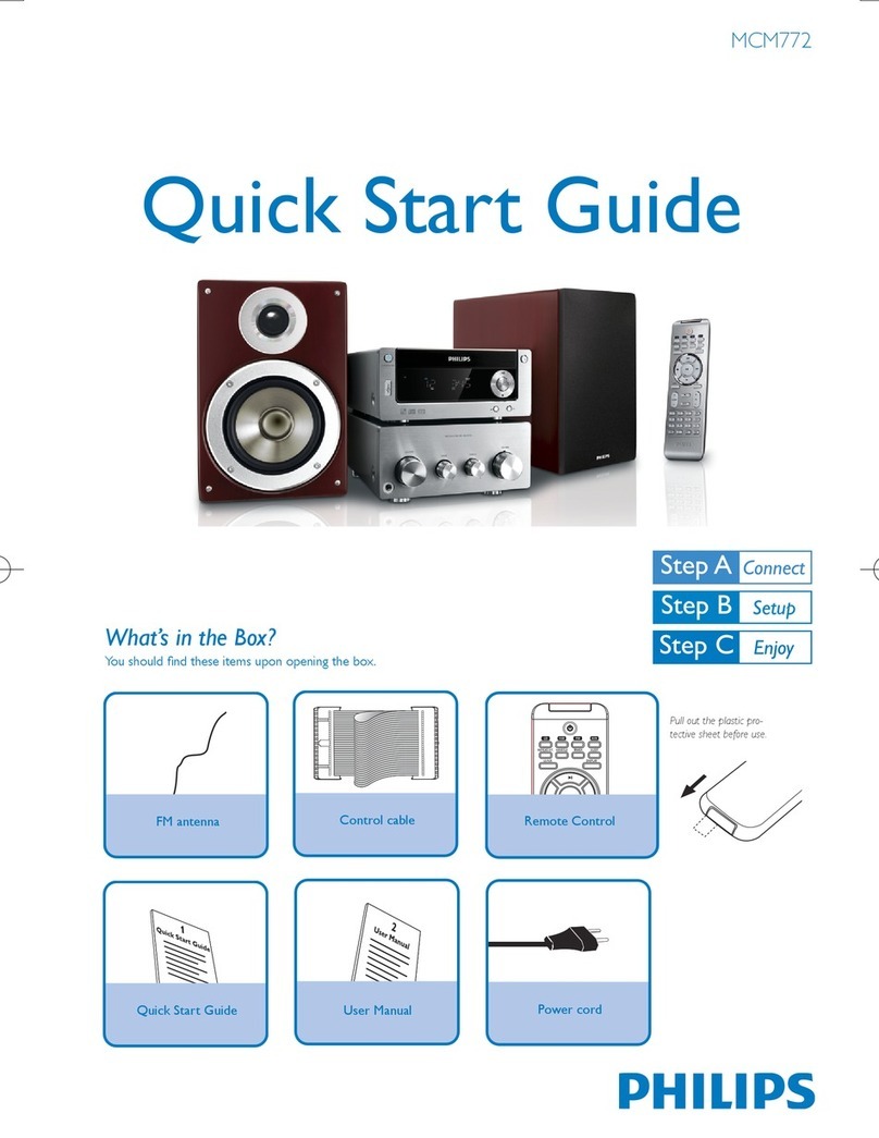 Philips MCM772 User manual