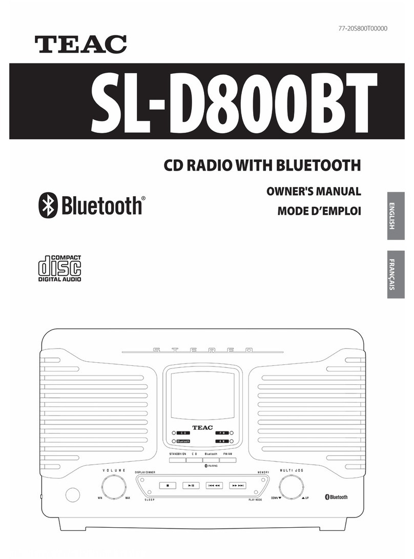 Teac SL-D800BT User manual