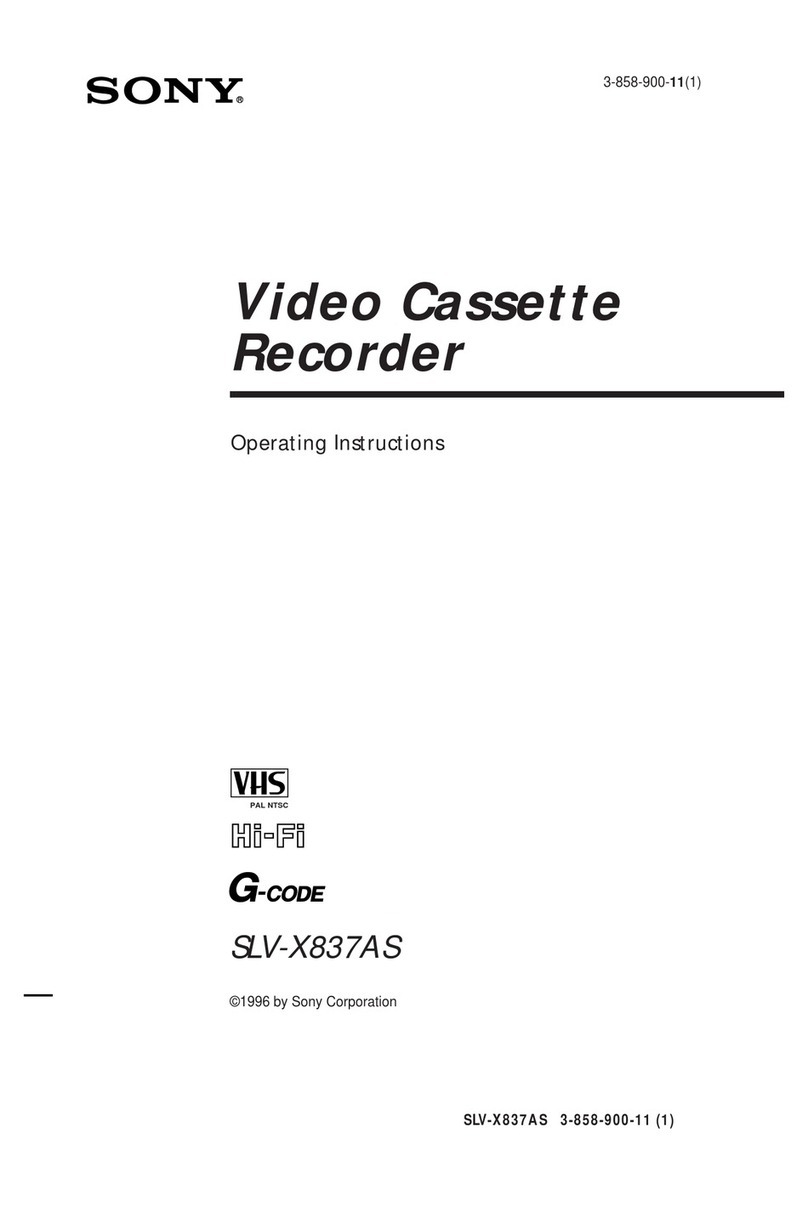 Sony SLV-X837AS User manual