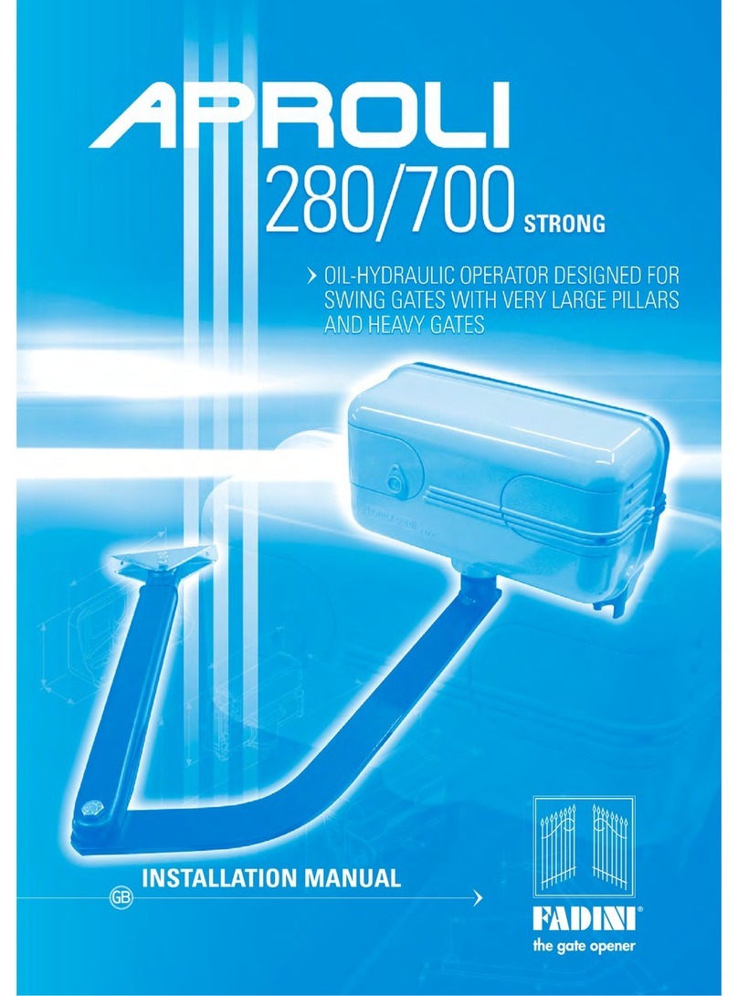 Aproli 280/700 STRONG installation manual
