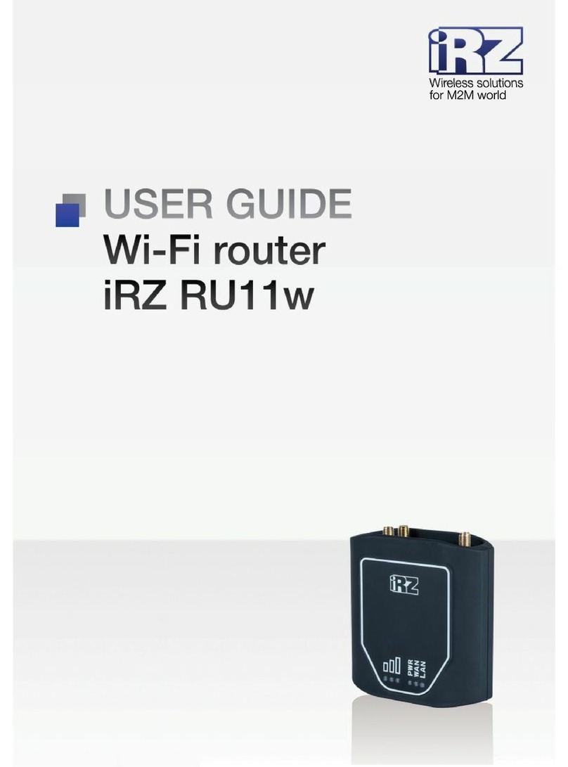 iRZ RU11W user guide