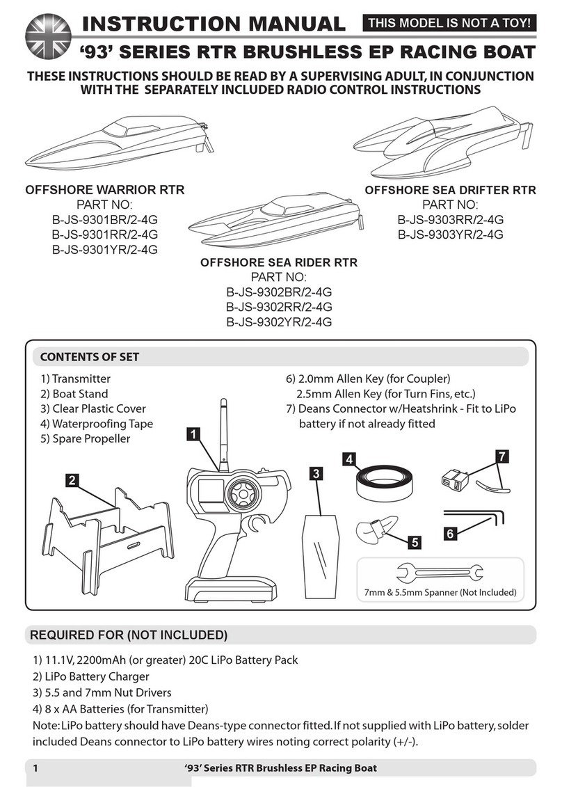 Joysway WARRIOR B-JS-9301BR instruction manual