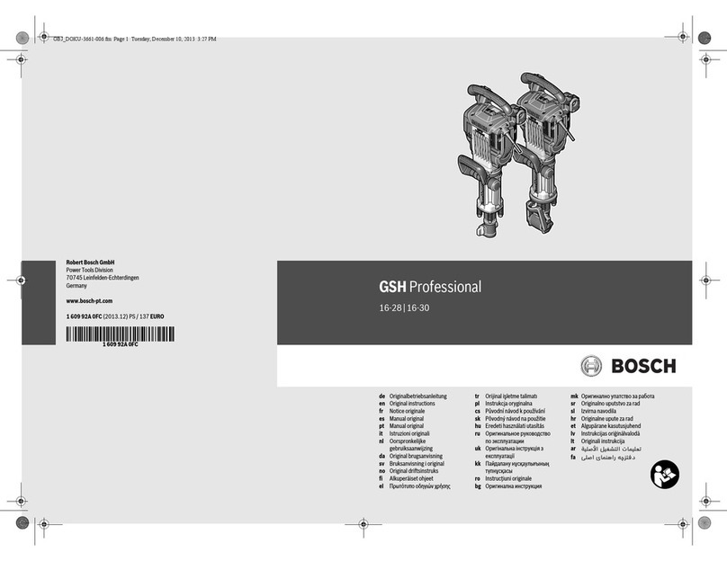 Bosch GSH Professional 16-30 User manual