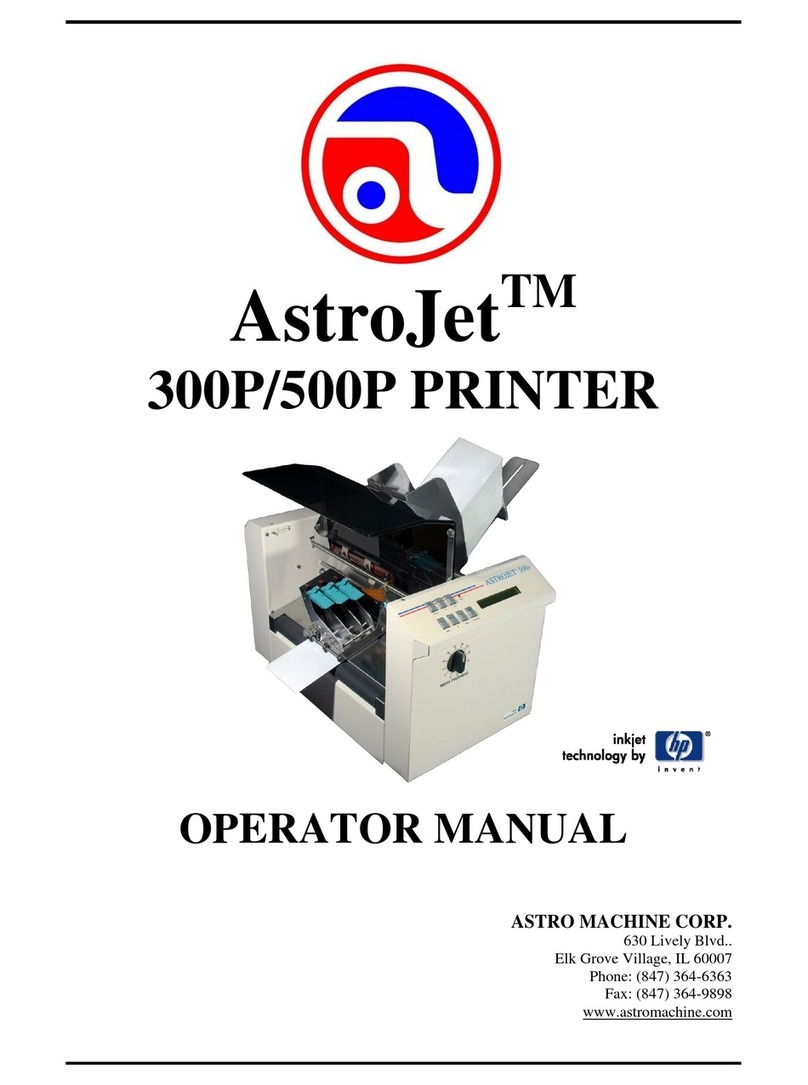 AstroJet 300P User manual AstroJet 300P User manual