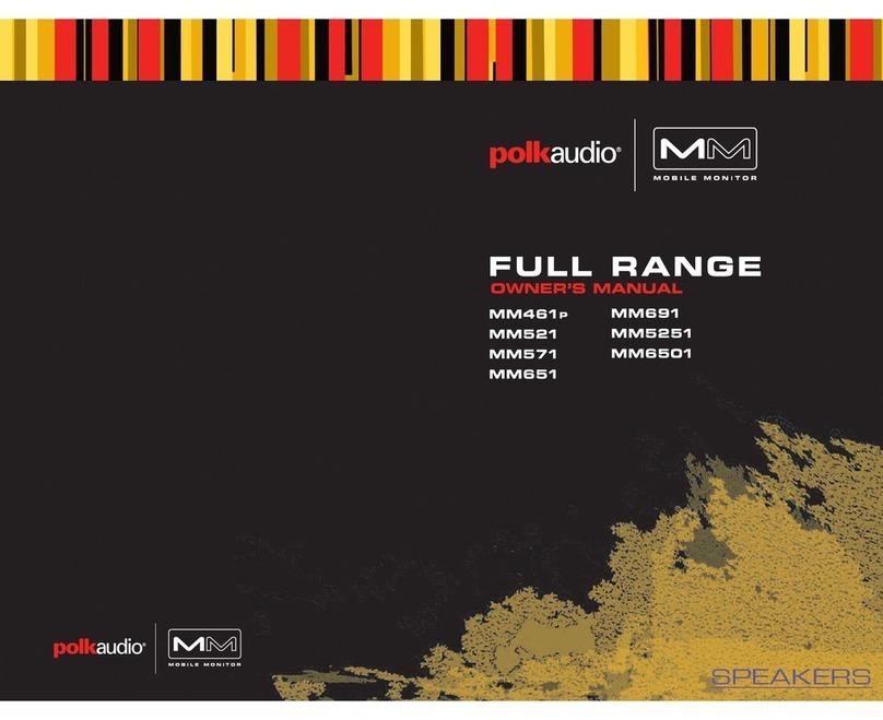 Polk Audio MM461P owner's manual