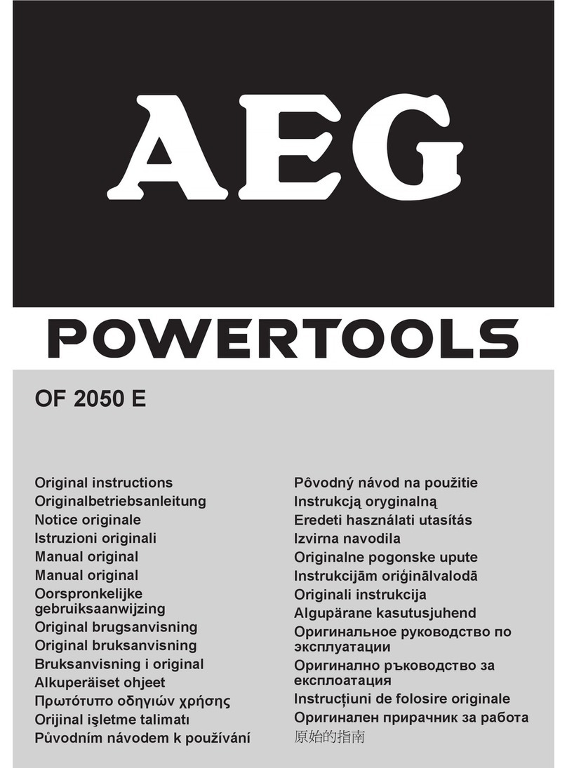 AEG OF 2050 E User manual