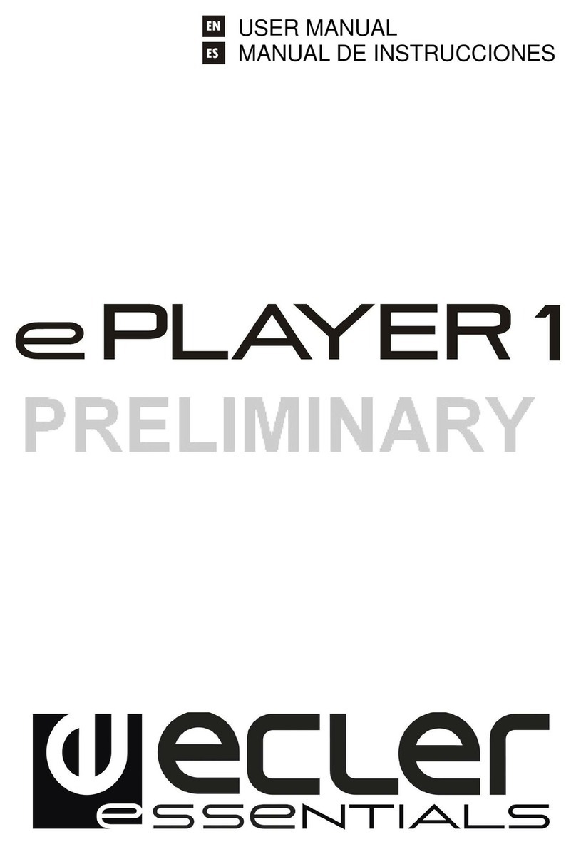 Ecler ePLAYER1 user manual