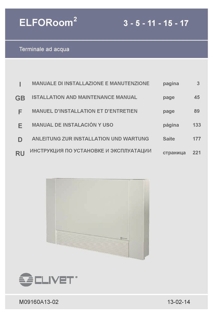CLIVET ELFOROOM 3 Manual
