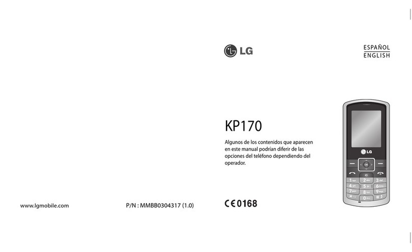 LG KP170 Quick reference guide