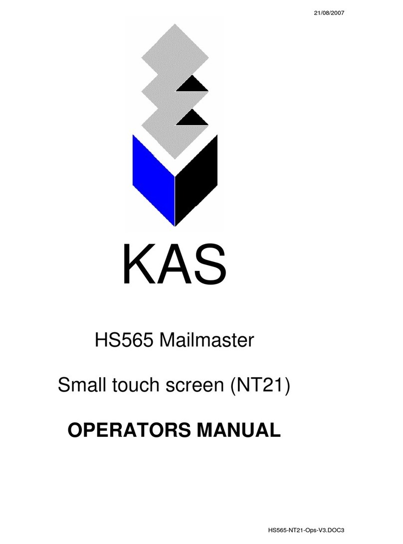 KAS HS565 Mailmaster Operator's manual
