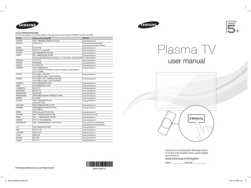 Samsung PS51E530 User manual