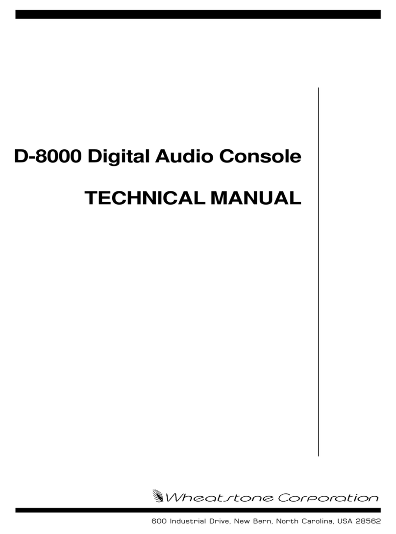 Wheatstone D-8000 User manual