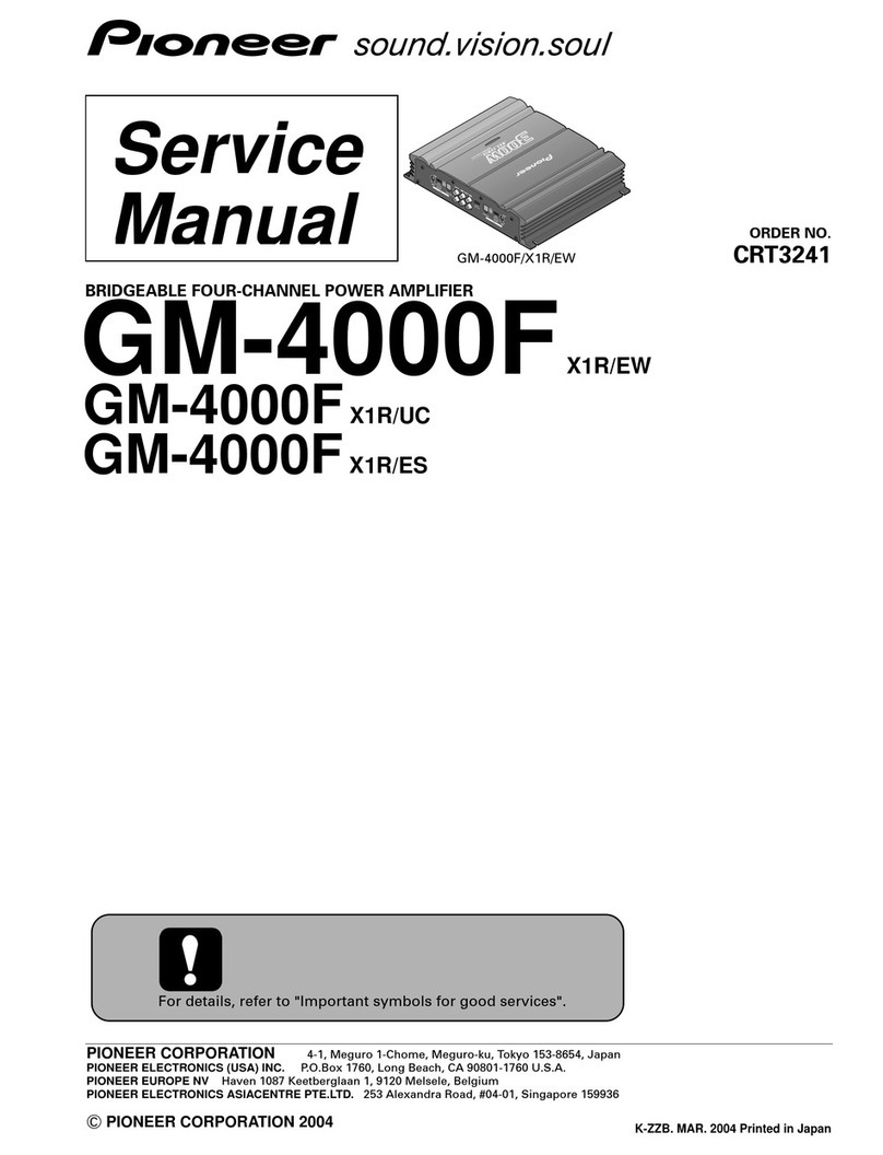 Pioneer GM-4000F/X1R/EW Servise manual