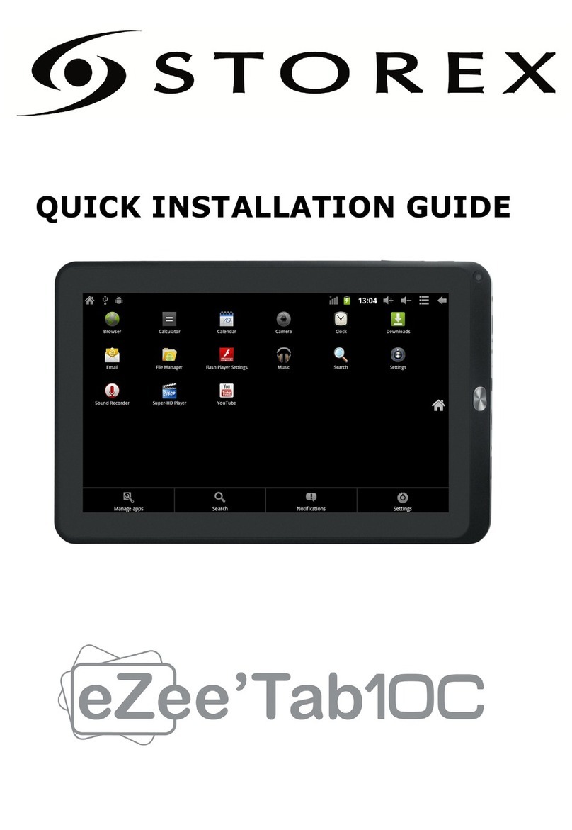 Storex eZee Tab10C Quick installation guide