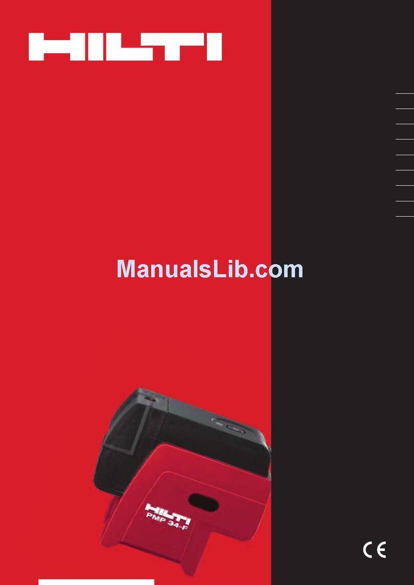 Hilti PMP 34-F operating instructions