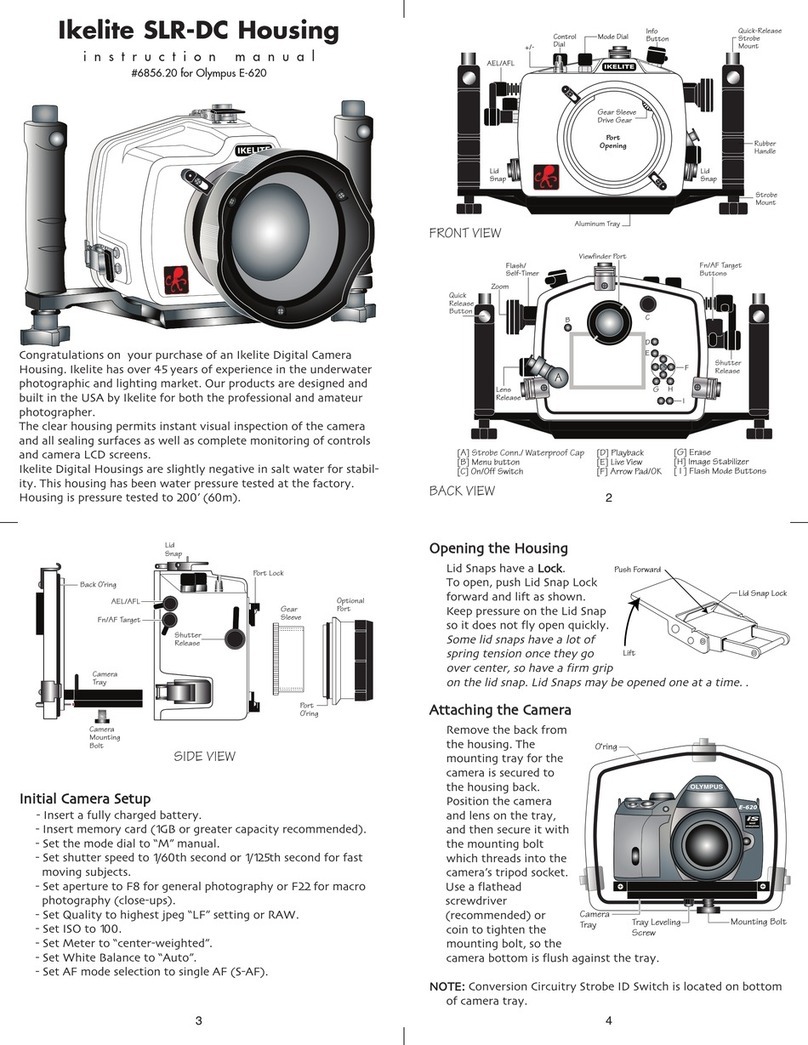 Ikelite SLR-DC Housing User manual