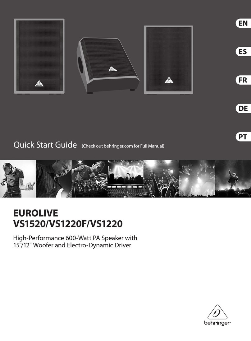Behringer VS1520 User manual