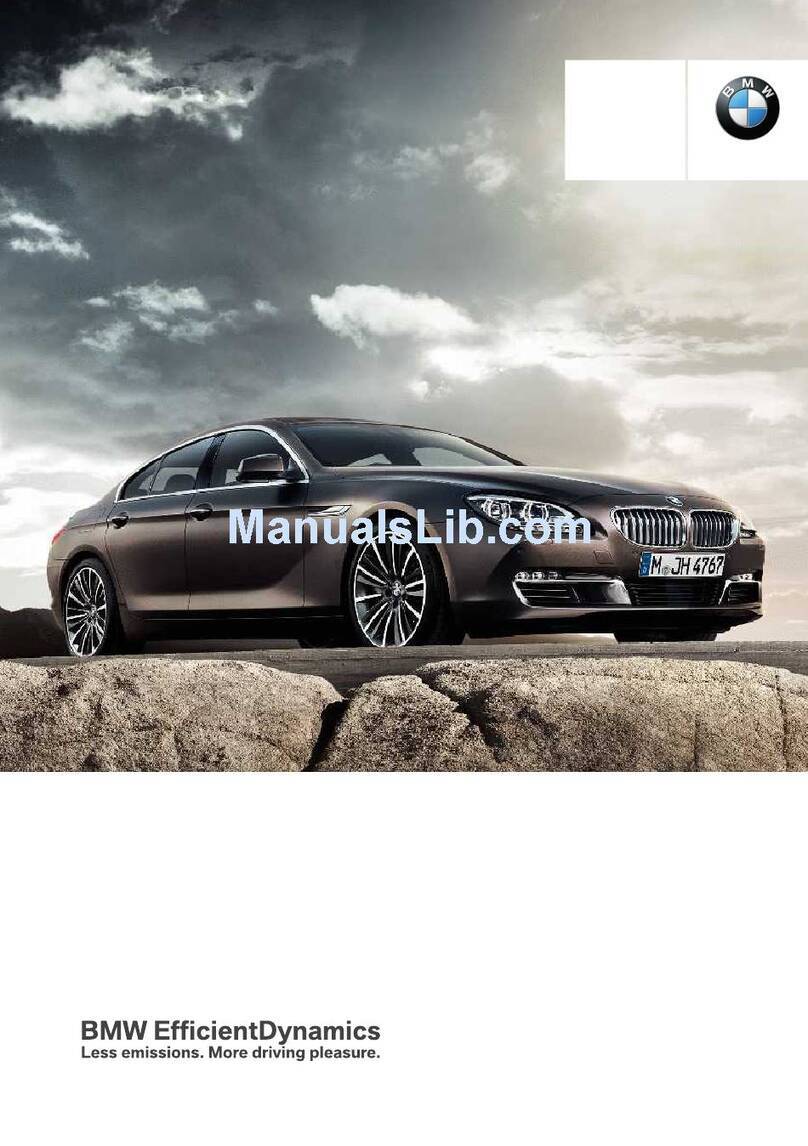 BMW 6 Series Gran Coupe owner's manual
