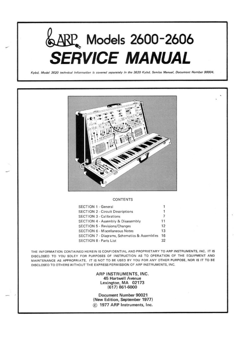 ARP 2600 User manual