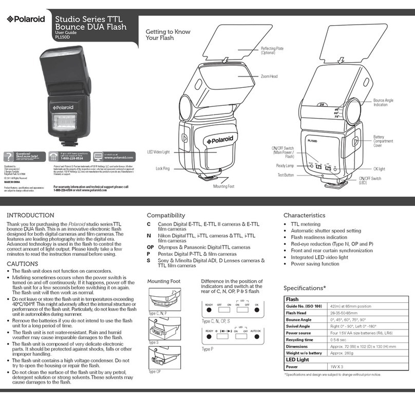 Polaroid PL150D User manual
