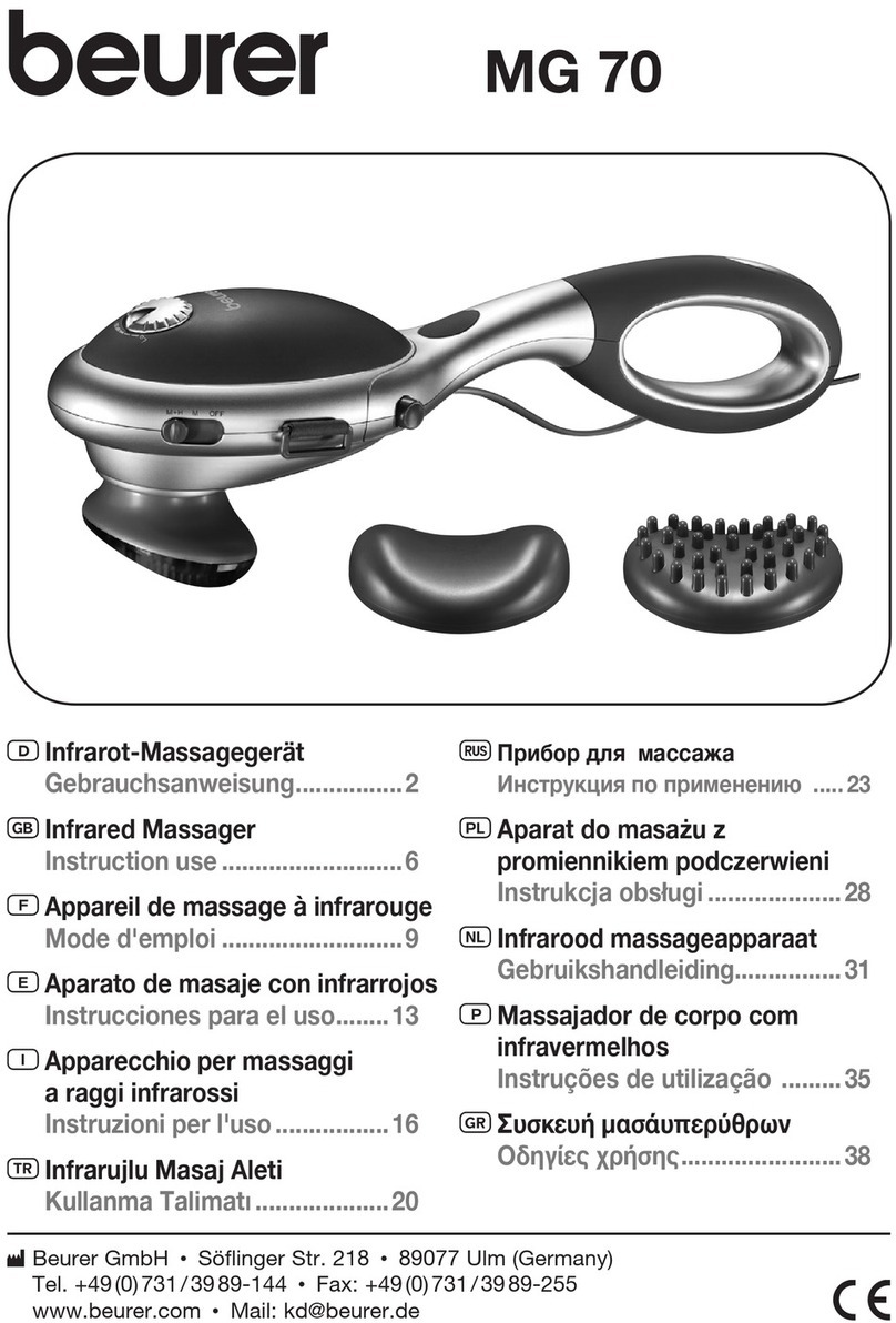 Beurer MG 70 User manual