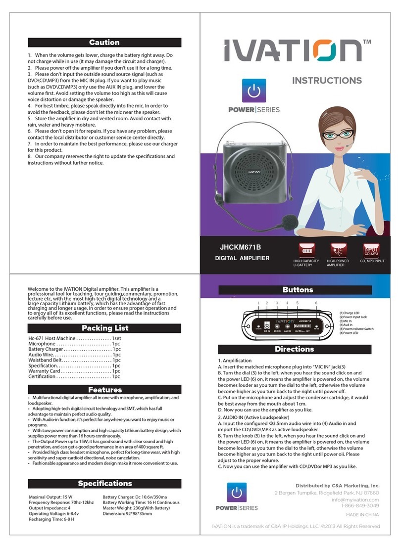 Ivation JHCKM671B User manual