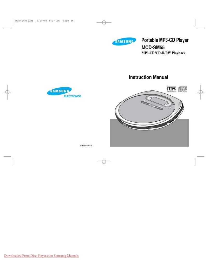 Samsung MCD-SM55 User manual