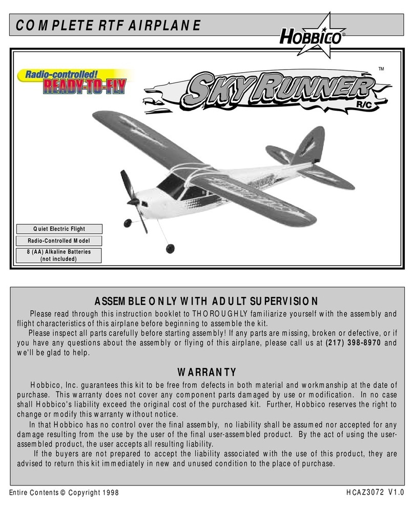 Hobbico SKY RUNNER R/C Assembly instruction Hobbico SKY RUNNER R/C Assembly instruction