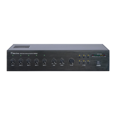 Beta Three BA3240 User manual