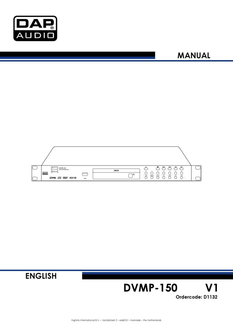 DAPAudio DVMP-150 User manual