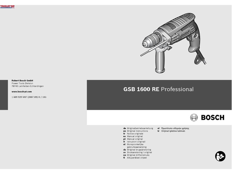 Bosch GSB 1600 RE Professional User manual