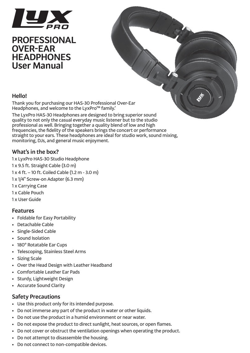 LyxPro HAS-30 user manual
