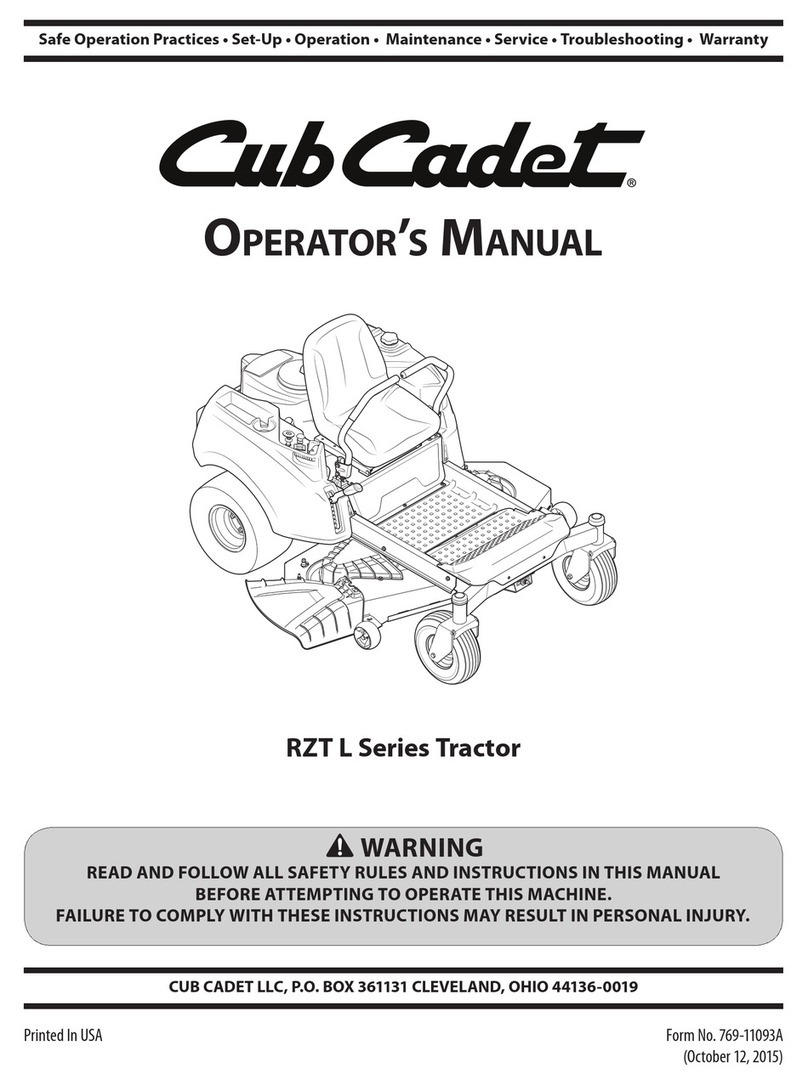 Cub Cadet RZT L User manual