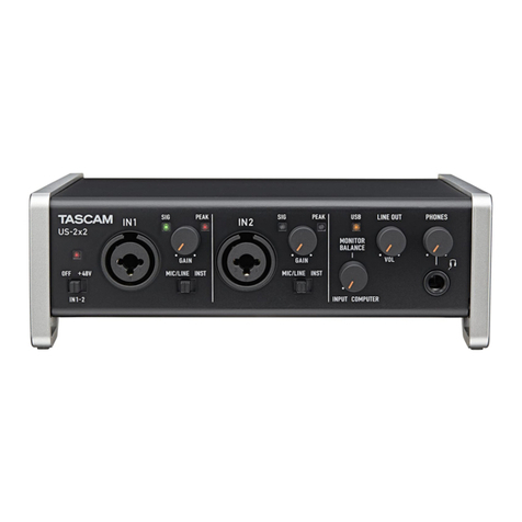 Tascam us-2x2 User manual