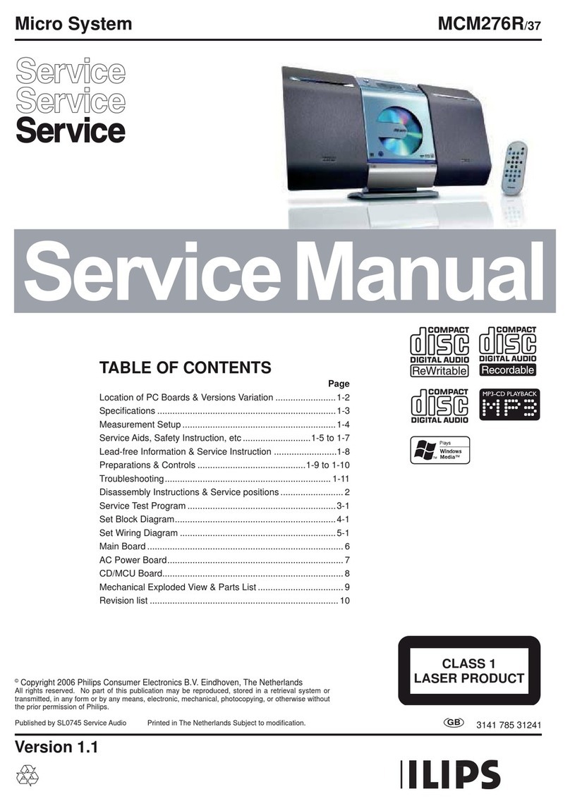 Philips MCM276R/37 Servise manual