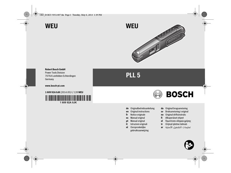 Bosch PLL 5 Original instructions