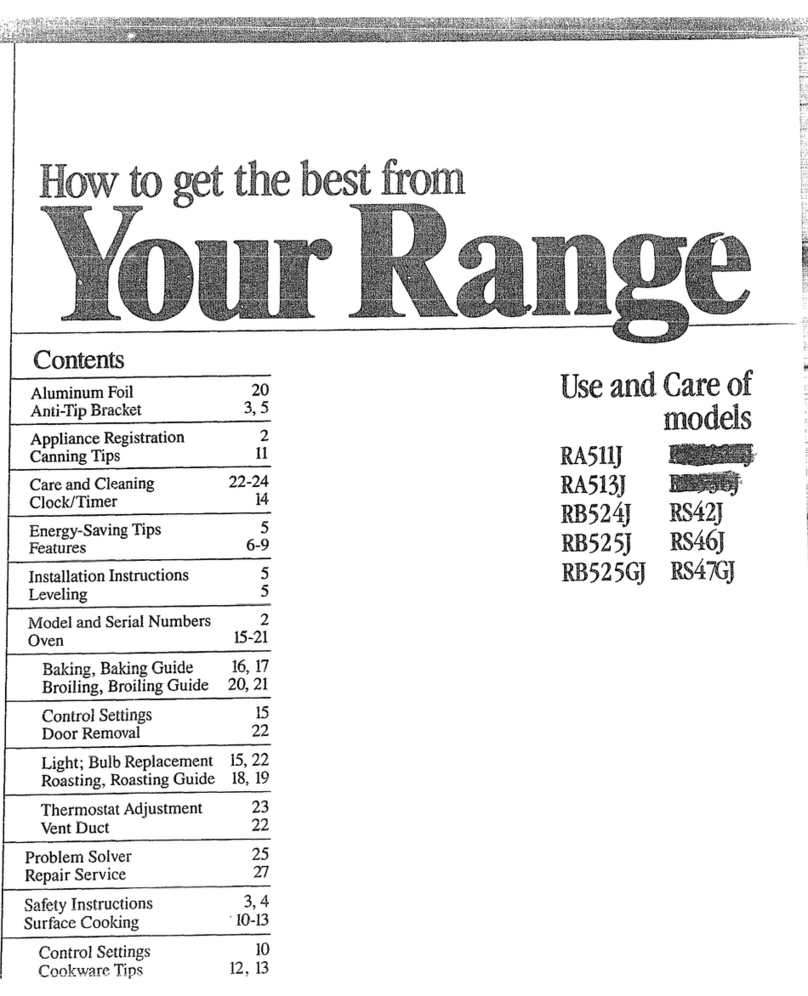 GE RA511J Installation instructions