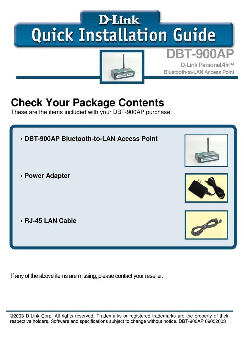 D-Link DBT-900AP User manual D-Link DBT-900AP User manual