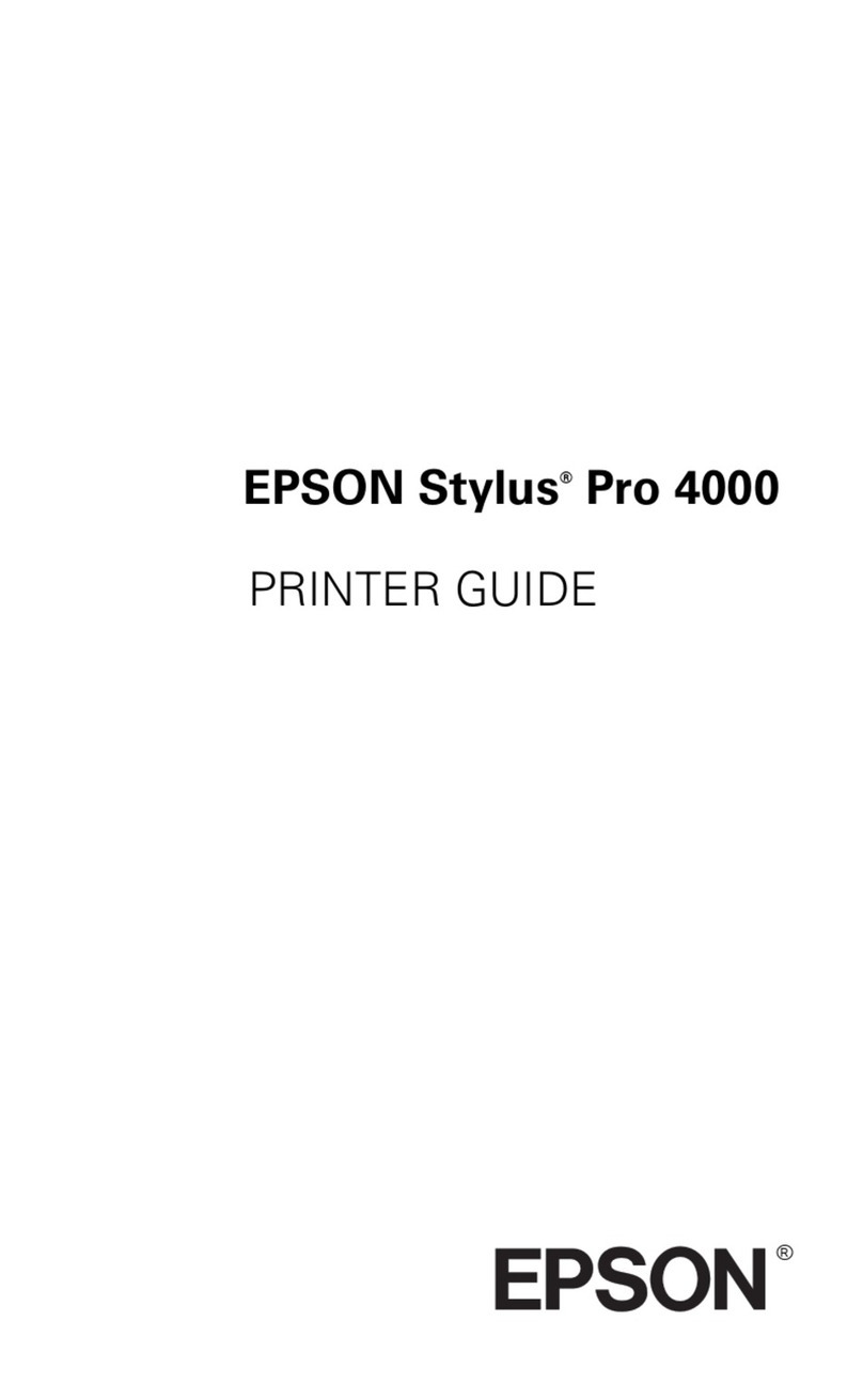 Epson 4000 - Stylus Pro Color Inkjet Printer User manual Epson 4000 - Stylus Pro Color Inkjet Printer User manual