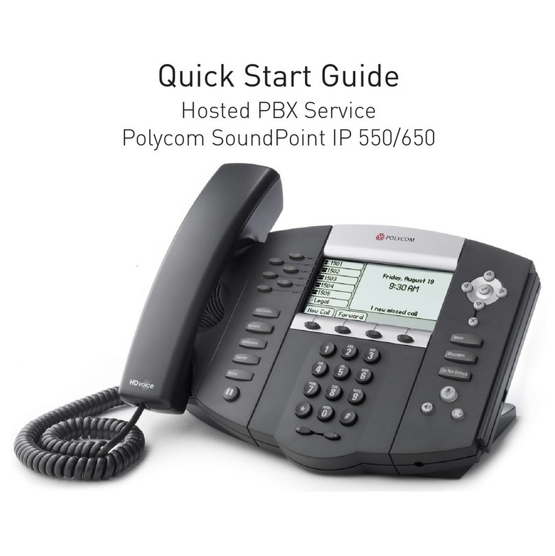 Polycom SoundPoint IP 550 User manual