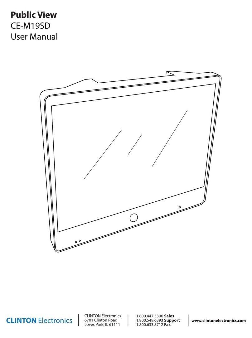 Clinton Electronics Public View CE-M19SD User manual Clinton Electronics Public View CE-M19SD User manual